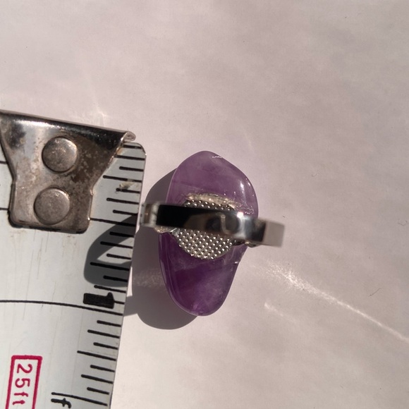 Amethyst adjustable ring - Picture 5 of 5